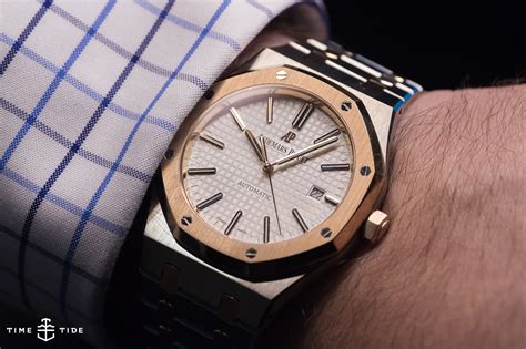 audemars piguet royal oak two tone|audemars piguet royal review.